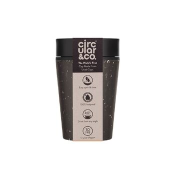 Leak Proof Reusable Cup 8oz Black And Cosmic Black, 5 of 5