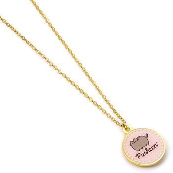 Pusheen The Cat Pink Name Necklace, 5 of 7