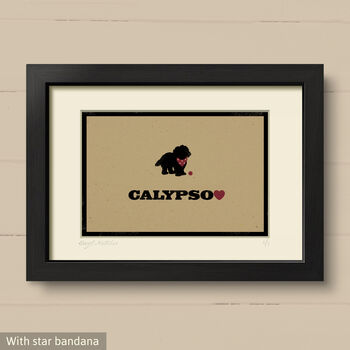 Personalised Cavachon Print For One Or Two Dogs, 5 of 12