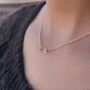 Single Crystal Minimalist Choker Dainty Necklace, thumbnail 1 of 7