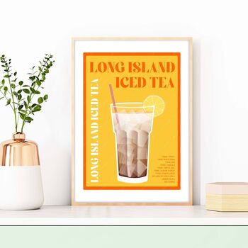 Long Island Iced Tea Cocktail Print, 4 of 6