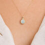 Yellow Gold Plated April Birthstone Necklace, thumbnail 1 of 10