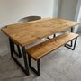 Sleek And Slender Handmade Dining Table, thumbnail 2 of 2