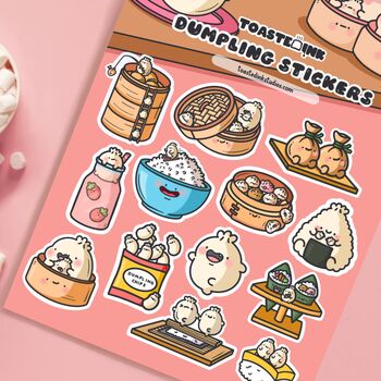 Dumpling Sticker Sheet | Cute Stickers, 4 of 5