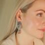 Indian Boho Oxidised Drop Ethnic Jhumkis Earrings, thumbnail 3 of 12
