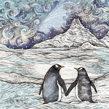 'Penguin Couple' Print, 3 of 3