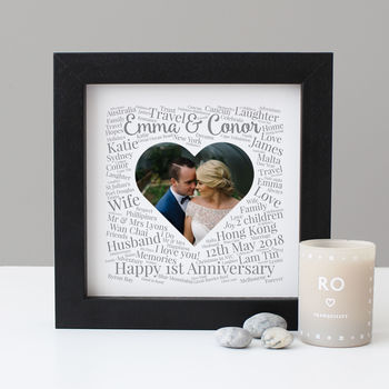 Personalised 'Paper' 1st Anniversary Image Gift, 2 of 6