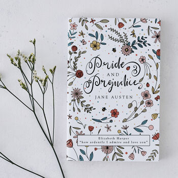 Personalised Pride And Prejudice Floral Book, 2 of 5