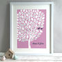 Personalised Tree Wedding Guest Book Print, thumbnail 1 of 5