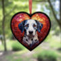 Dalmatian Stained Glass Effect Heart Suncatcher, thumbnail 4 of 6