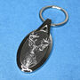 Personalised Stag Head Keyring With Engraved Name, thumbnail 1 of 2