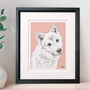 Personalised Pet Dog Lover Portrait, thumbnail 3 of 12