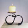 6th Anniversary Iron Fusion Scroll Candle Holder, thumbnail 5 of 8