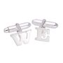 Sterling Silver Initial Letter Cufflinks, thumbnail 7 of 7