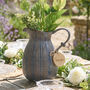 Personalised Large Blue Ceramic Jug Vase, thumbnail 1 of 9