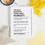 Personalised Wonderful Things About Print, thumbnail 3 of 4
