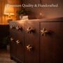 Vintage Brass Star Fish Drawer Knob, thumbnail 5 of 8
