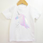 Iridescent Unicorn T Shirt, thumbnail 2 of 4