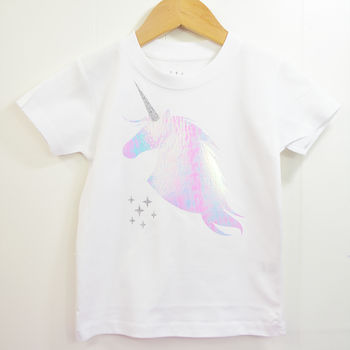 Iridescent Unicorn T Shirt, 2 of 4