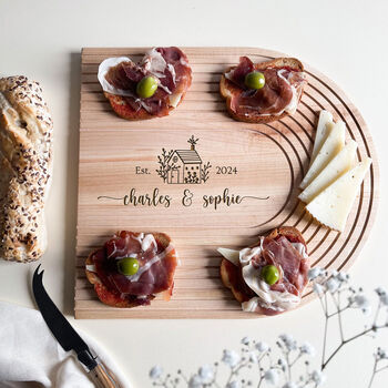 Personalised Housewarming Charcuterie Board, 2 of 5