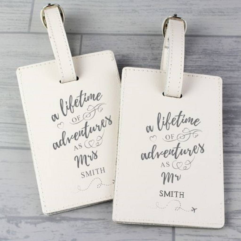 Personalised Mr And Mrs Luggage Tags By Chips & Sprinkles