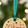 My First Christmas Wooden Hanging Decoration, thumbnail 3 of 4