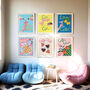 Coffee Club Croissant And Coffee Art Print, thumbnail 5 of 10