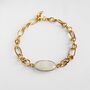 Chunky Moonstone Gemstone Bracelet, thumbnail 1 of 4