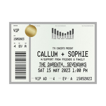 Personalised Concert Ticket Print, 2 of 2