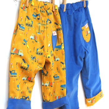 Reversible Construction Needlecord Trousers Baby Kids, 5 of 9
