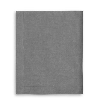 Charcoal Linen Tablecloth With Mitered Hem, 2 of 2