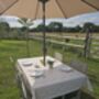 Cottage Garden Outdoor Garden Tablecloth With Parasol Hole, thumbnail 6 of 6