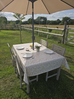 Cottage Garden Outdoor Garden Tablecloth With Parasol Hole, 6 of 6