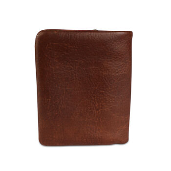 'Lander' Men's Leather Bi Fold Wallet In Cognac, 4 of 8