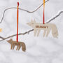 Fox Personalised Christmas Decoration, thumbnail 3 of 4