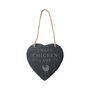 Bramble Farm 'Crazy Chicken Lady' Slate Heart Hanger, thumbnail 2 of 3