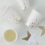 Gold Star Foiled Paper Party Cups, thumbnail 1 of 3