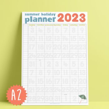 Summer Holiday Wall Planner 2023, 3 of 3