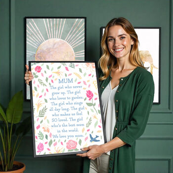 June Rose Birth Flower Positive Affirmations Gift For Mum Print, 2 of 6