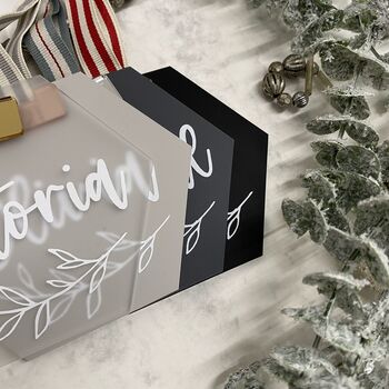 Luxury Personalised Christmas Decoration 2022 Two, 5 of 5