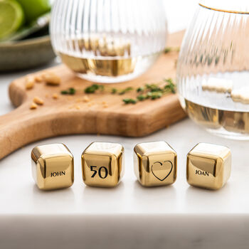 'Your Golden' Personalised Steel Ice Cubes, 4 of 12