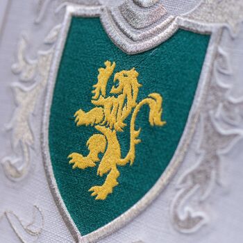 Wedding Coat Of Arms Embroidered Double Family Crest, 5 of 7