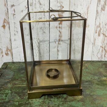 Antique Brass Candle Lantern, 11 of 12