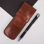 Personalised Luxury Leather Pen Holder. 'The Pienza', thumbnail 1 of 12