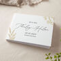 Meadow Personalised Surname Wedding Guest Book, thumbnail 3 of 4