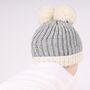 Pom Pom Hat Baby Easy Knitting Kit, thumbnail 2 of 8