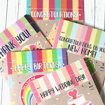 Bright Star Congratulations Card, Cut Out And Keep, 5 of 6