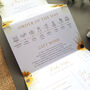 Sunflower Wedding Invitation Sample, thumbnail 4 of 10