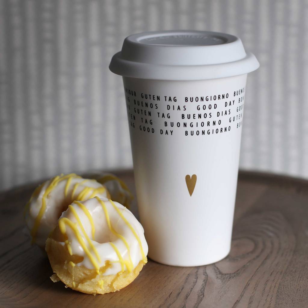 double walled porcelain travel mug by nest