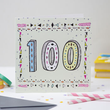 '100th' Birthday Card, 2 of 2
